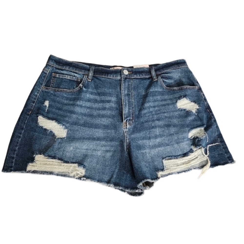 So womens jrs super high rise boyfriend shorts distressed cutoffs nwt